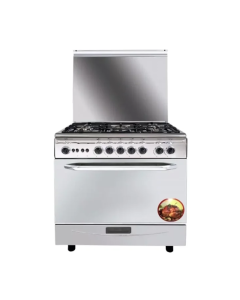 Techno Gas 80x90 Gas Oven - 5 Steel Burners, Full Safety