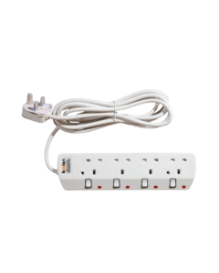 Koolen Plug Socket with Four Plugs, 3 Meter Cable Length - 301100003