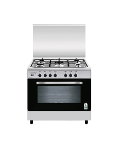 Oven Gas Glem Gas, 90*60, 5 burners, full saftey, fan, italy, steel -SE967GIFSMF