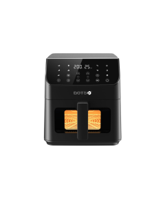 Dots Air fryer, 6.5L, 1800W, Digital control, Black - CFA1018D6
