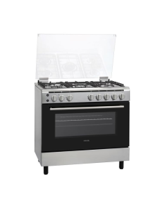 ‎Vestel Gas Oven - 5 Burners - 60*90 cm -Steel- FG9E5086NX