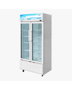 Frego Double Door Glass Display Refrigerator