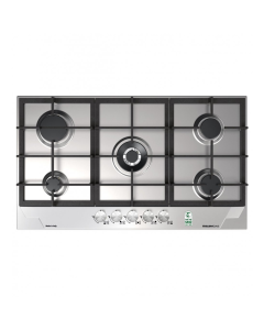 Glem Built-in Hob - Gas (86) cm, (5) Burners, Front Controls - Stainless Steel