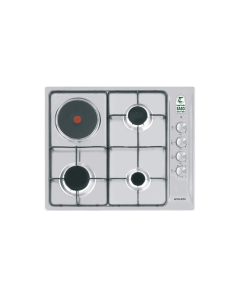 Glem Gas Built-in Hob 58.5 cm 3 Gas Burner + 1 Hot Plate -  GTL647IX