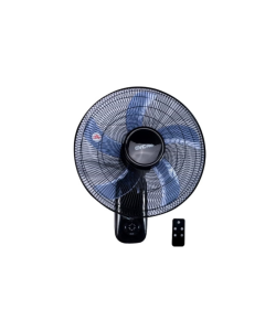 GVC PRO Wall Fan With Remote Control, 3 Modes of Speed, 60 W - GVCW7400 Black 