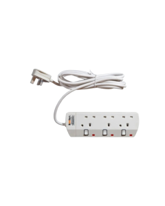 Koolen 3 Outlet Power Strip, 3m Cable, White - 301100001
