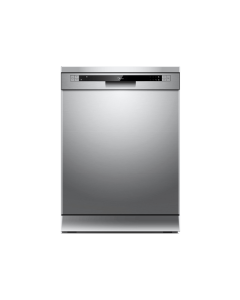 Midea Dishwasher 12Place, 7Programs, 2Shelves, Silver - WQP125201CSEG